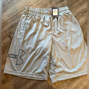 Under Armour Silver Athletic Shorts for Men